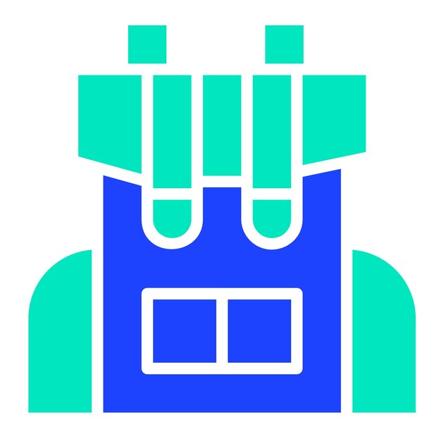 Vector backpack vector icon design illustration