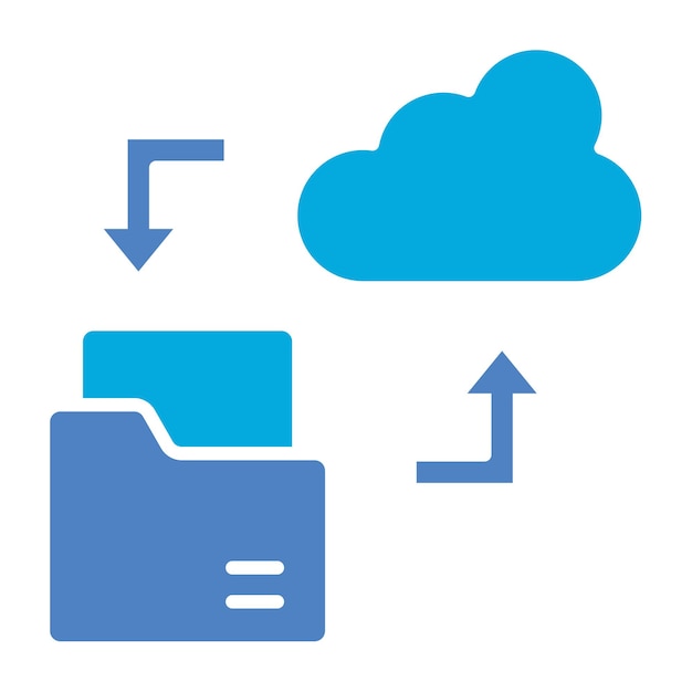 Vector backup copy icon