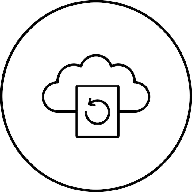 Vector backup file icon