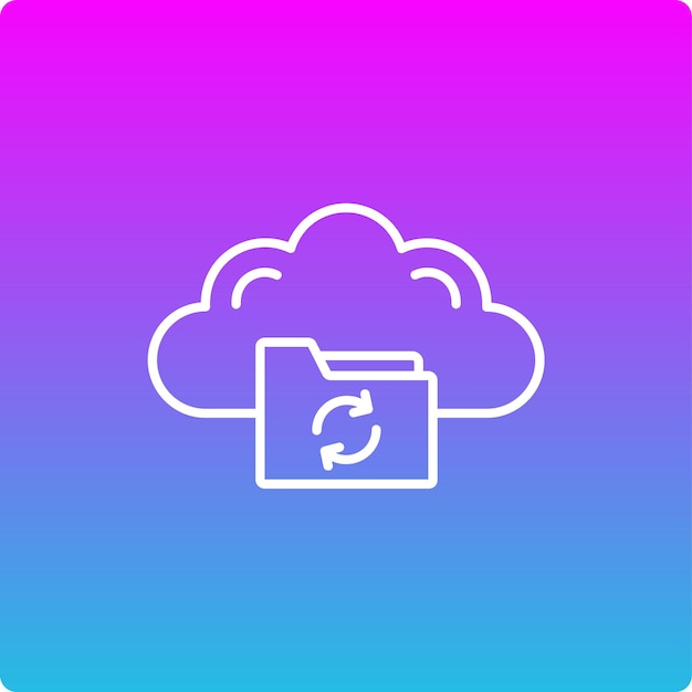 Vector backup file icon