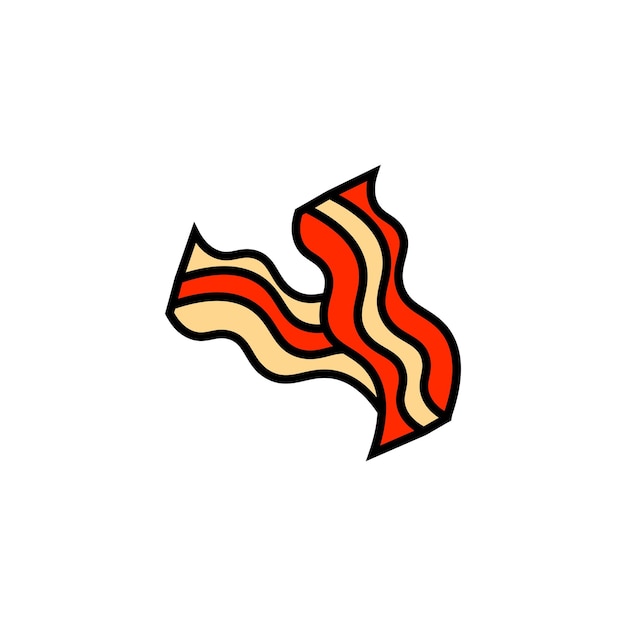 Vector bacon vector