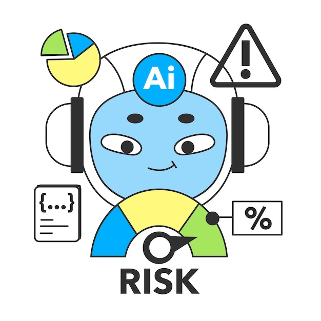Vector banking industry automatization with artificial intelligence fintech development financial services