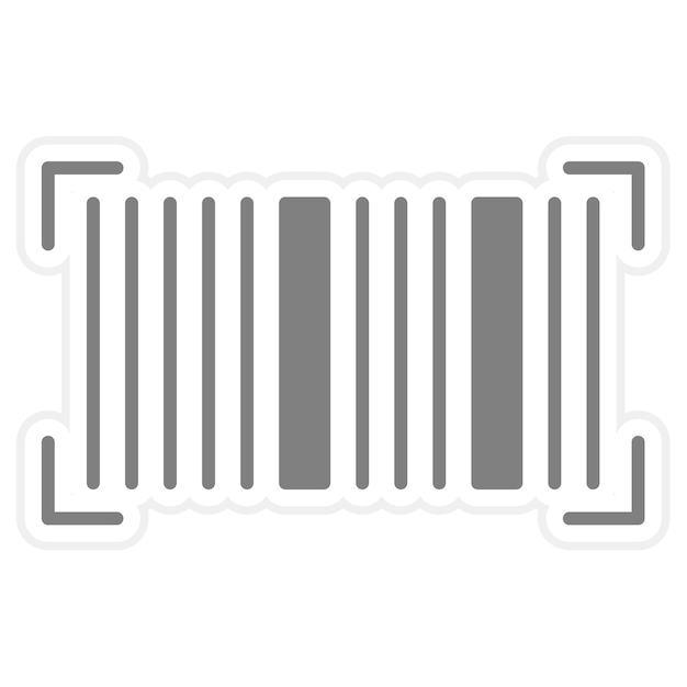 Vector barcode icon vector image can be used for cyber monday