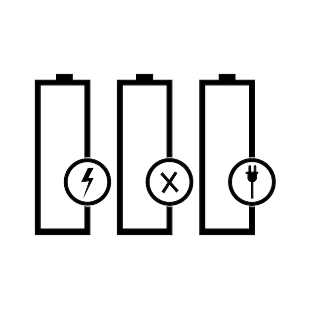 Vector battery energy vector logo template