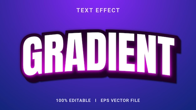 best 3d editable gradient text effect vector graphic style