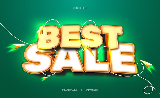 Vector best sale editable text effect 3d