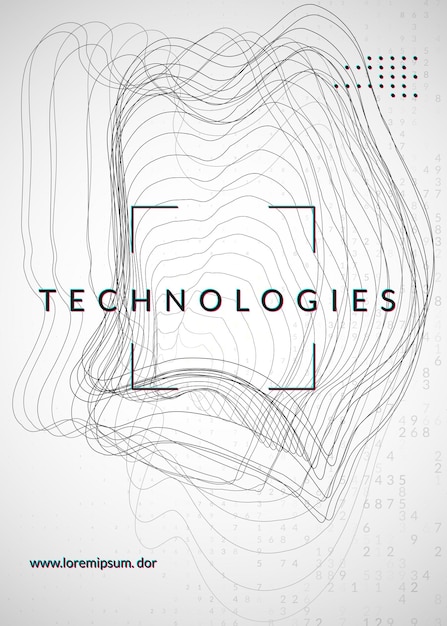 Vector big data abstract. digital technology background. artificial intelligence and deep learning concept. tech visual for screen template. colorful big data abstract backdrop.