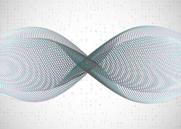 Vector big data background. technology for visualization, artificial intelligence, deep learning and quantum computing. design template for screen concept. cyber big data backdrop.