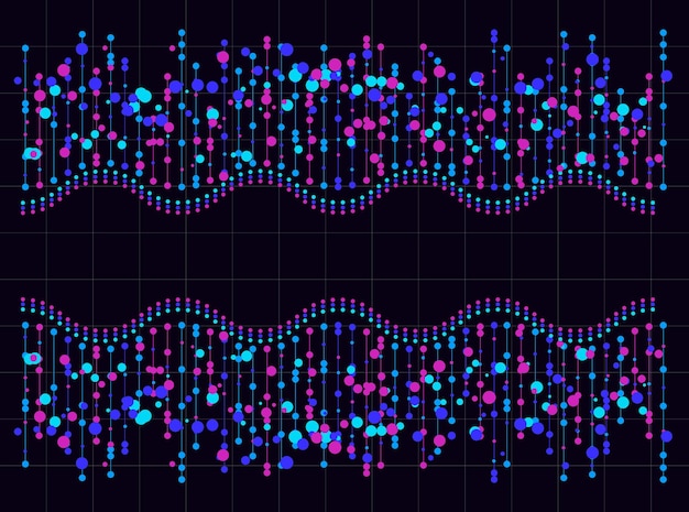 Vector big data information background card can be used for business place for text vector illustration of network technology