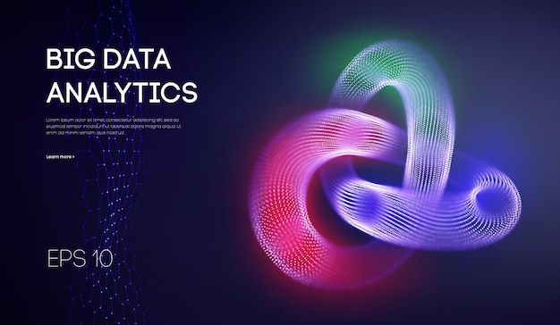 Vector big data network information background internet analytics and computer technology business analysis...