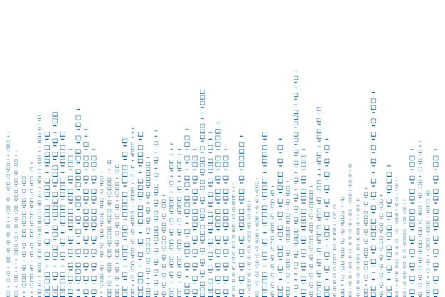 Vector binary code abstract matrix white background with binary computer code