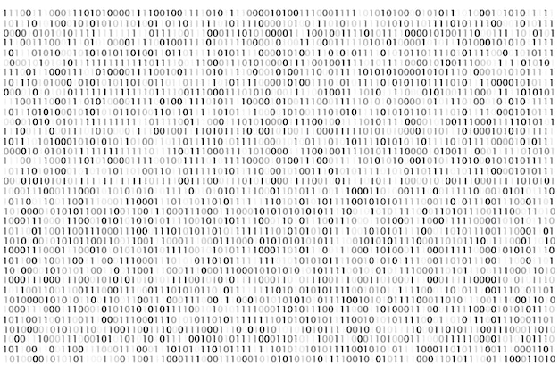 Vector binary code matrix binary words vector background tech data analysis vector background