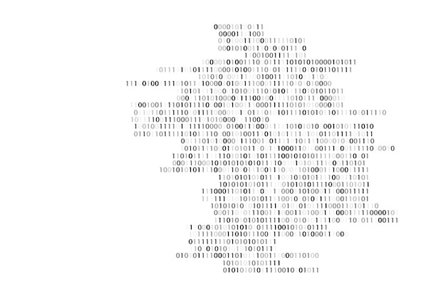 Vector binary code matrix binary words vector background tech data analysis vector background