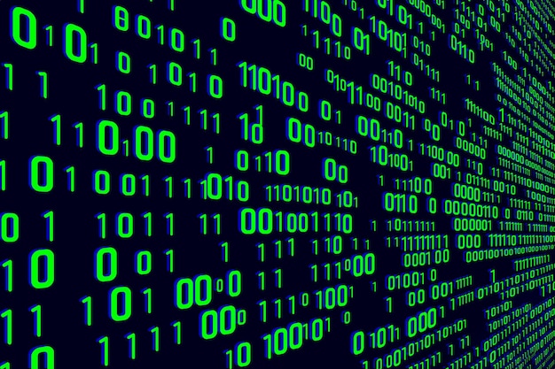 binary code technology background for networking cyber security virus web internet firewall