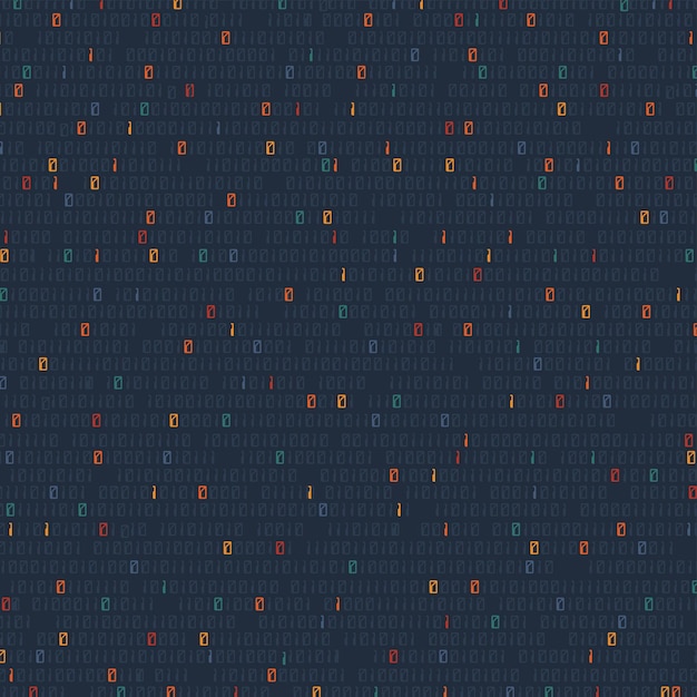Vector binary computer code background