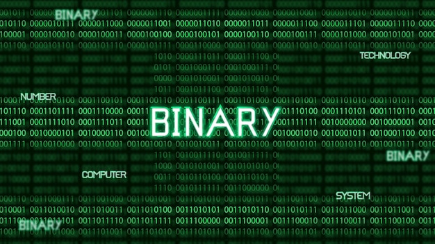 Vector binary computer technology background