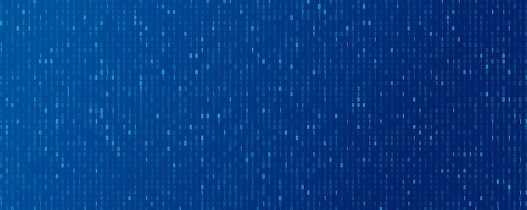 Binary data software programming code background Random 0 and 1 numbers of program code on light blue backdrop Digital big data technology concept Vector