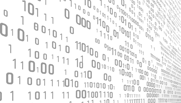 binary numbers zero and one cyber background vector binary code pattern background