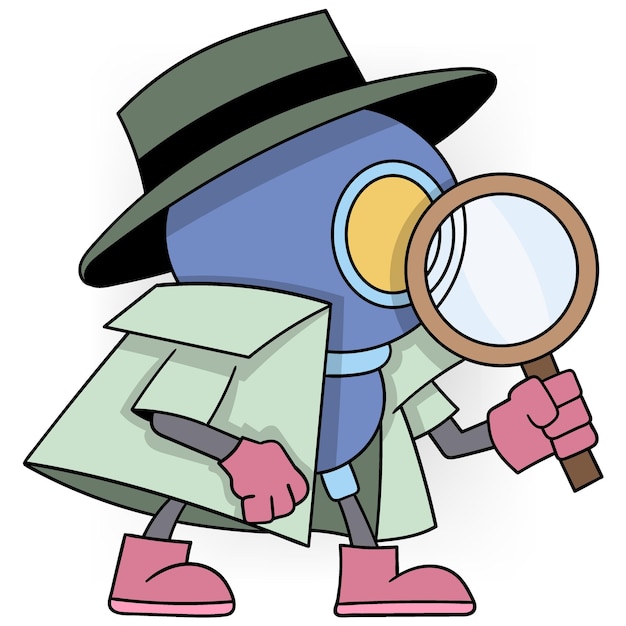 Vector binocular robot searches for information for research