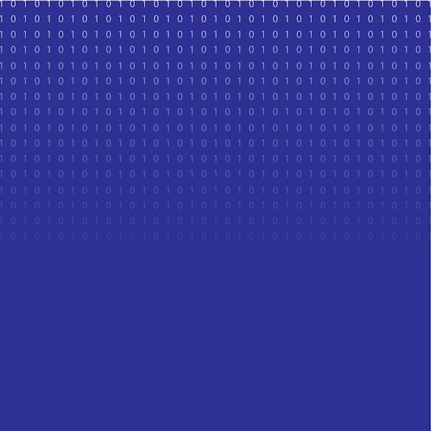Vector bit and bytes computer binary background