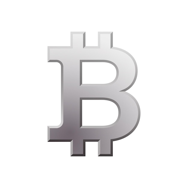 Vector bitcoin blockchain cryptocurrency gray icon opensource finance concept