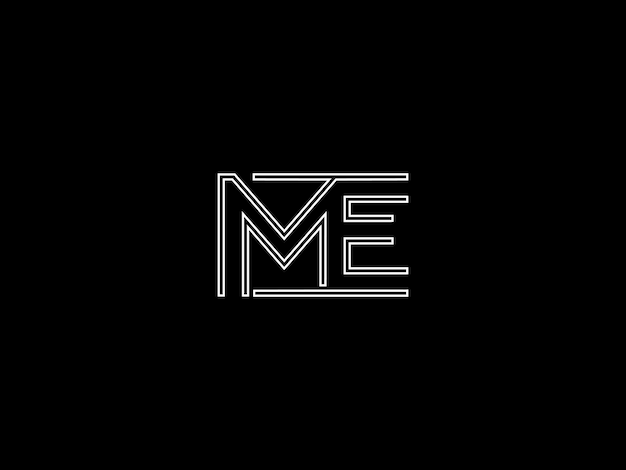 Vector a black background with the words me on it