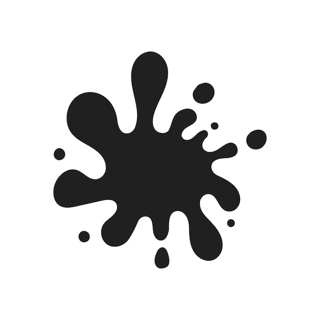 Vector black ink splatter vector illustration perfect for use in graphic design as a decorative element or for adding a dynamic touch to digital artwork