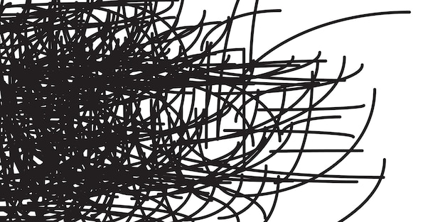 Vector black line curve vector for background design