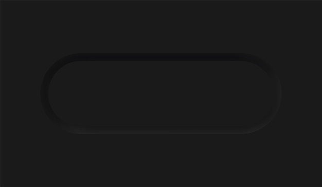 Vector black neumorphism soft ui design for web design, application ui and more, blank button, vector.