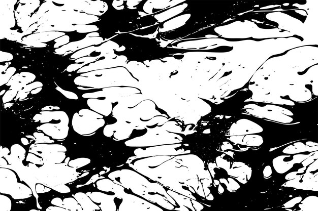 Vector black texture of paint or ink splashes on white paper vector illustration background texture