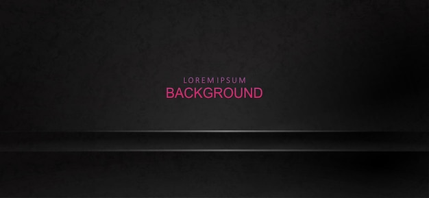 Vector black textured design with gradient, marble effect, horizontal stripes.