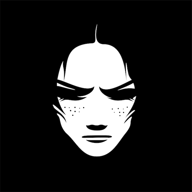 Vector black and white ace vector