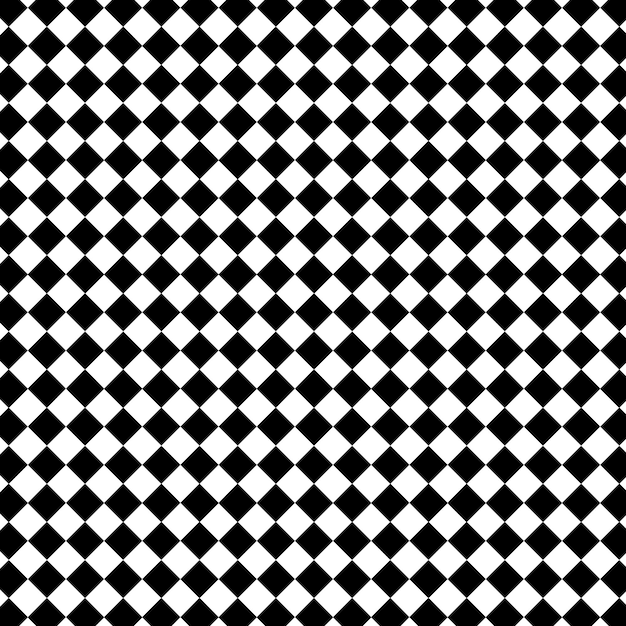 Vector black &amp; white checks ornamental pattern background