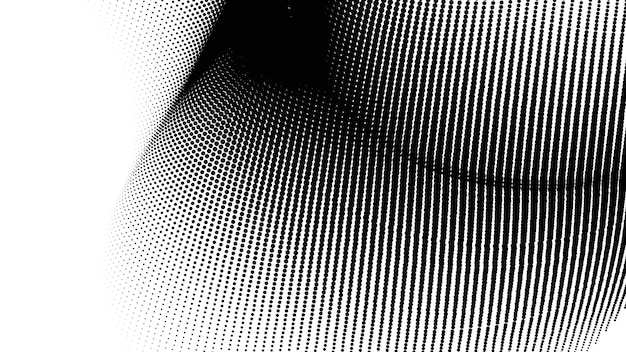 Vector black and white halftone dots pattern abstract vector background