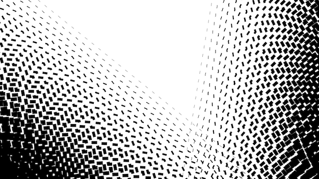 Vector black and white halftone pattern vector image for background or wallpaper abstract dot halftone