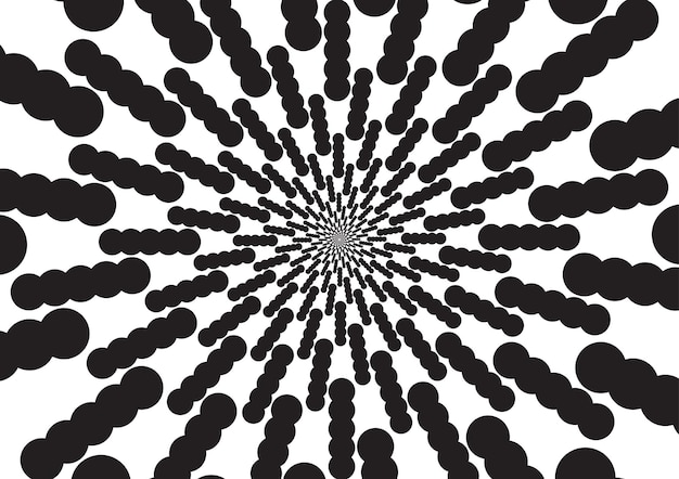 Vector black and white illusion design background