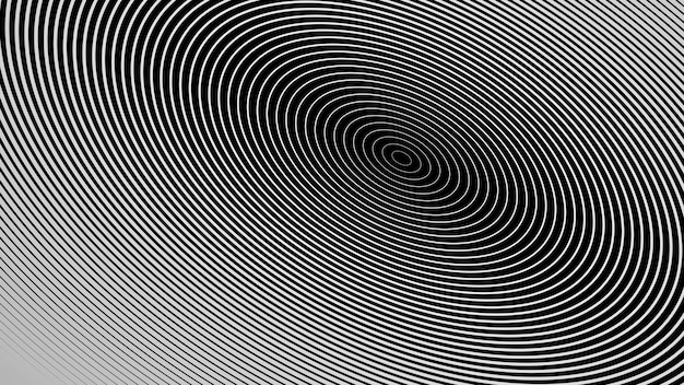 Vector black and white line circle abstract background for backdrop or fabric style