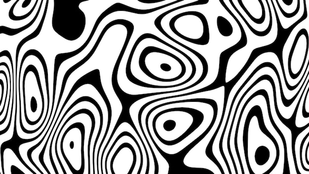 Vector black and white line pattern abstract background texture