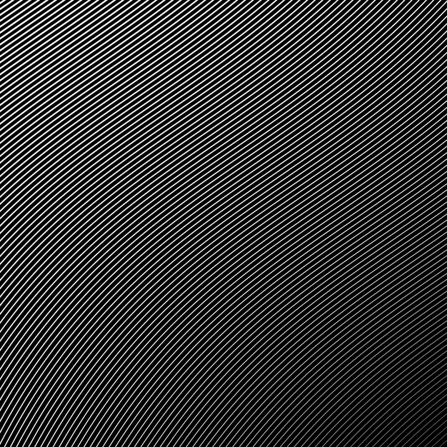 Vector black and white stripes curve line pattern vector image
