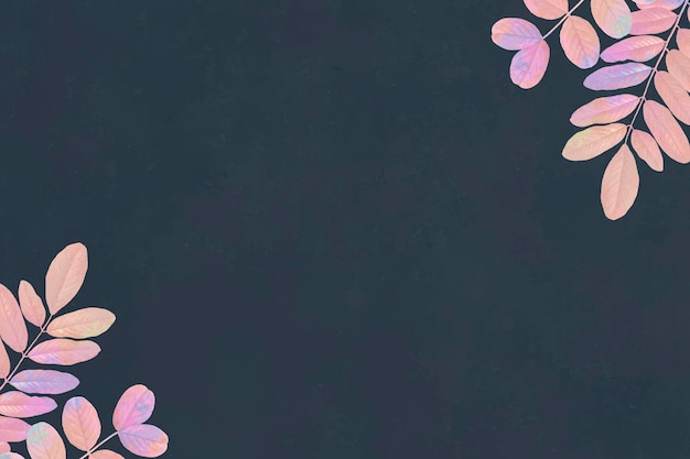 Vector blank blue floral frame vector