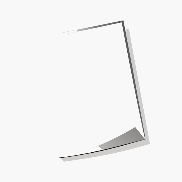 Vector blank paper sheet vector design