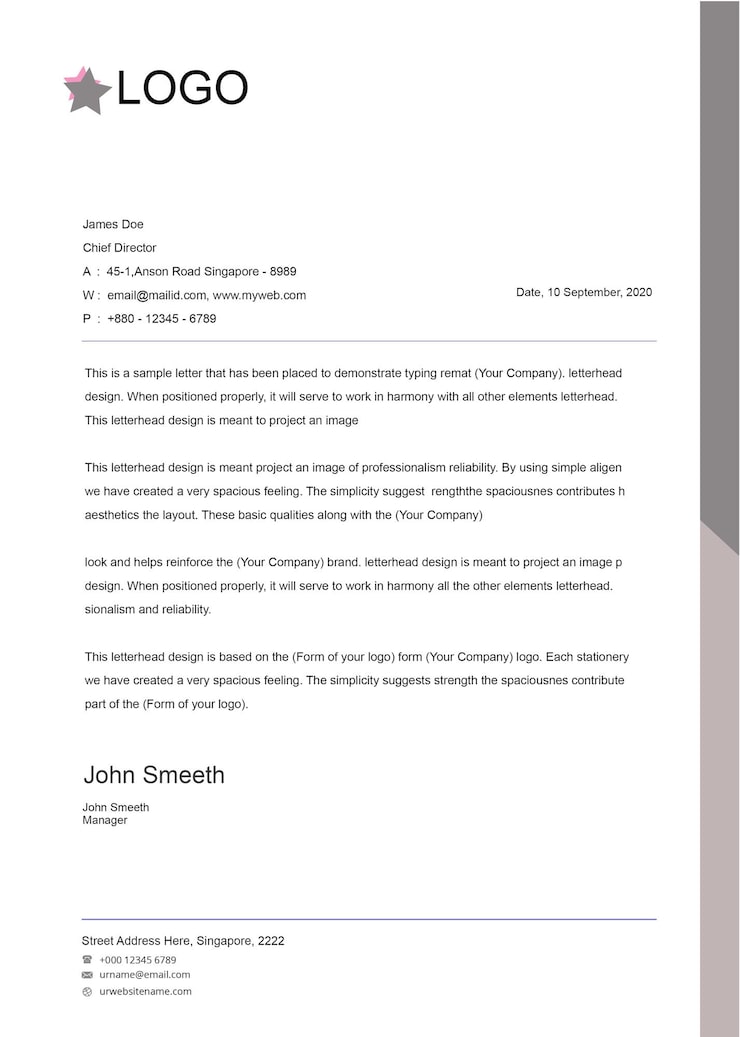 Vector blank white letter paper dl envelope front view