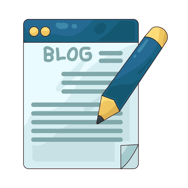 Vector blog illustration