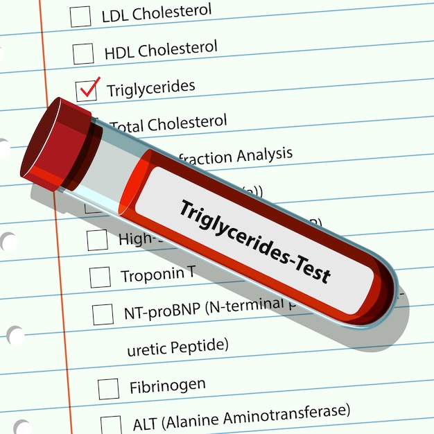 Vector blood test for triglycerides analysis