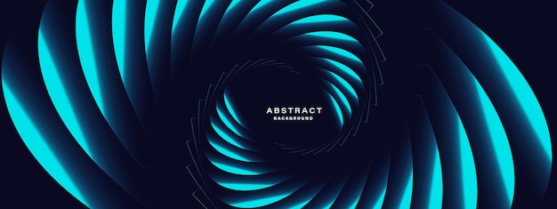 Vector blue abstract background with spiral shapes
