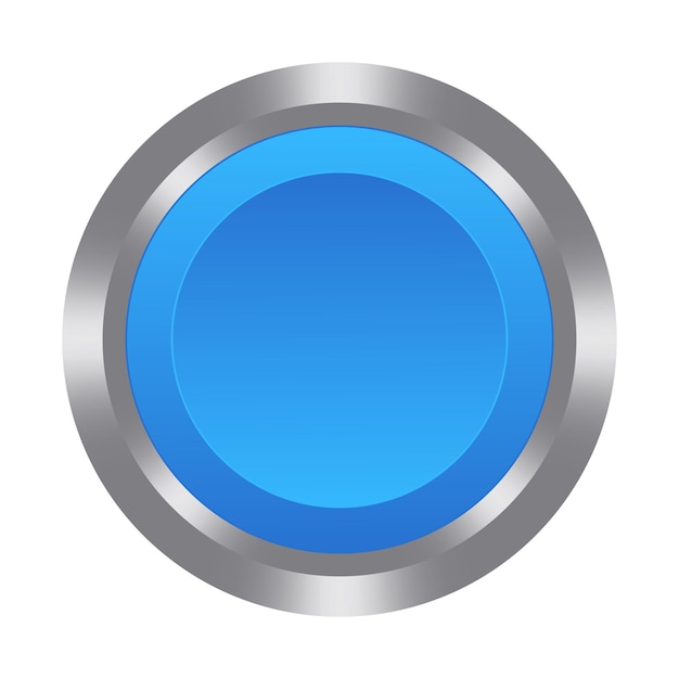 Vector blue button line icon striking interactive userfriendly modern design round clickable attentiongrabbing vector linear icon for business and advertising