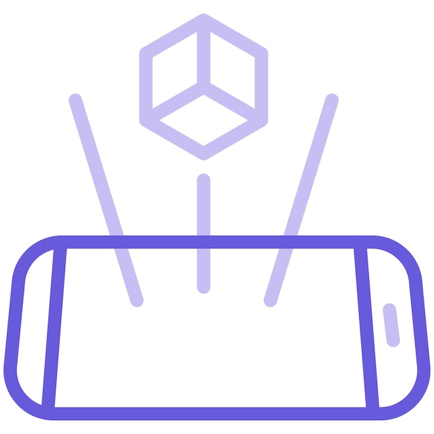 Vector a blue object with a blue background that says quot hexagon quot