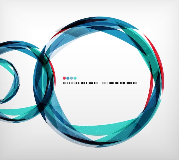 Vector blue ring business abstract bubble