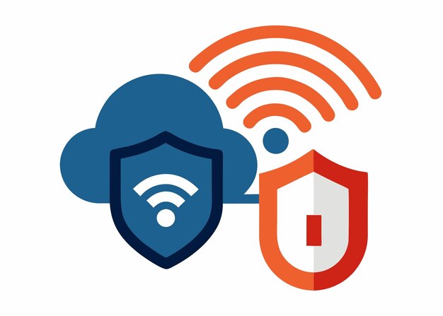 Vector a blue shield with a shield on it and a shield with a shield in the middle