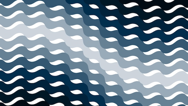 Vector blue wave stripes line abstract background